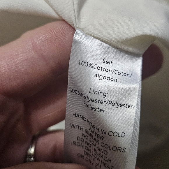 BTFL LIFE Romia Embroidered Lace Crochet Floral Button down dress.Off White. SM - Picture 3 of 16